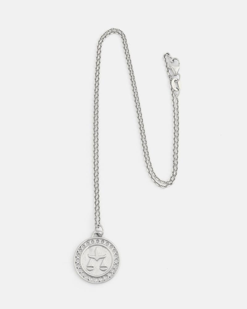 Zodiac Libra Necklace in Silver