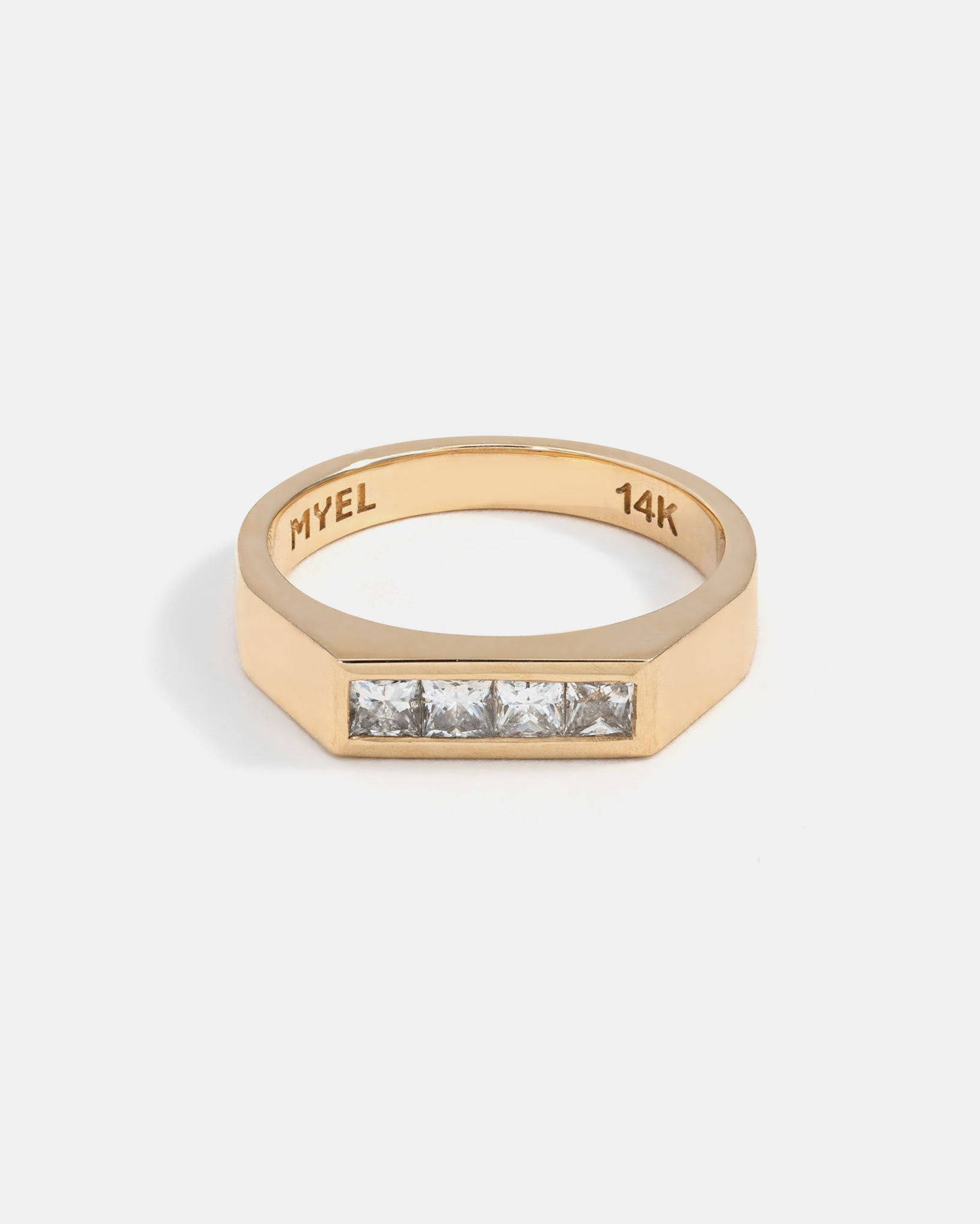 Theory 1 Ring in 14k Fairmined Gold with lab grown Diamonds