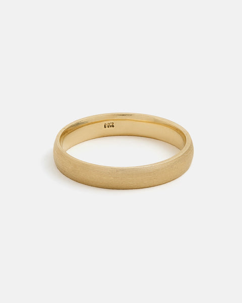 Half Round Band in Matte Gold 3mm