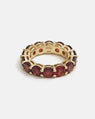 Ysia Ring in Yellow Gold with Garnets