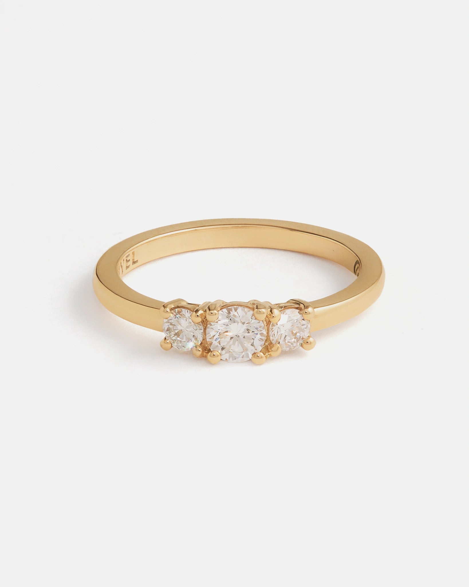 Trio Ring in 14K Fairmined Yellow Gold with Lab-grown Diamonds