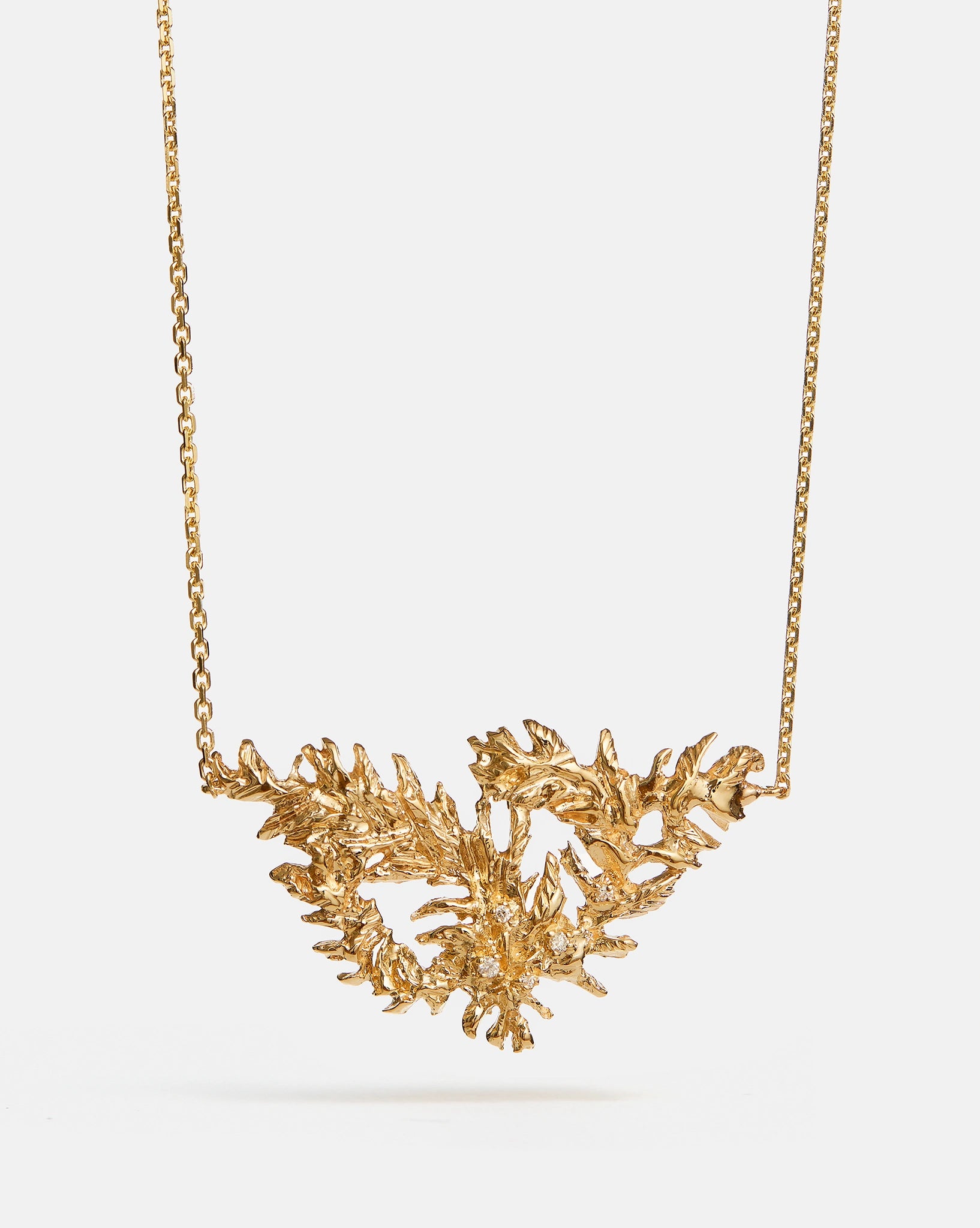 Ulysse Necklace in 14k Yellow Gold with lab-grown Diamonds