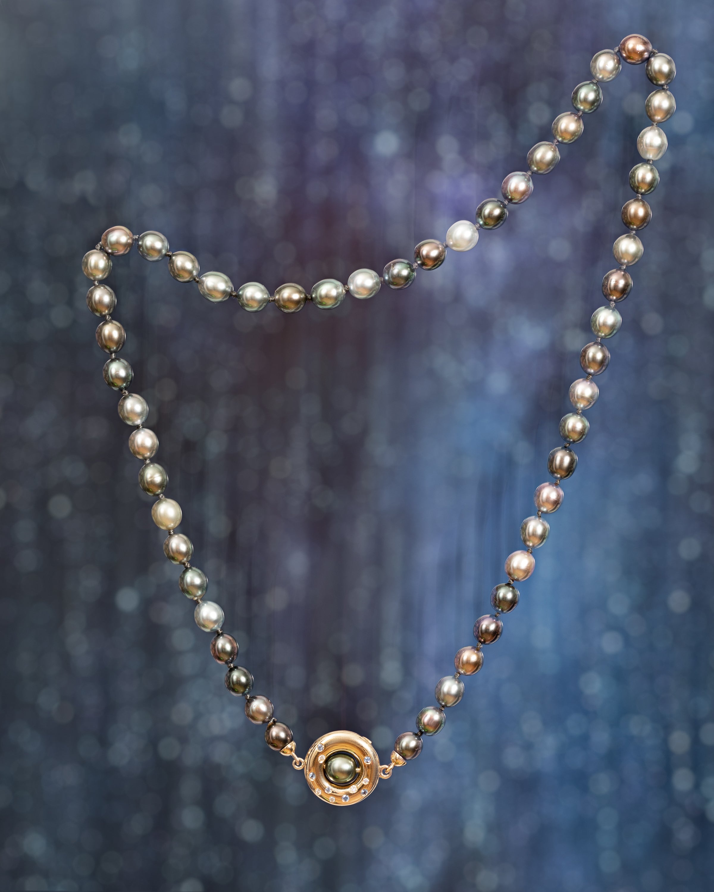 Celeste Tahitian Pearl Necklace in Fairmined Gold