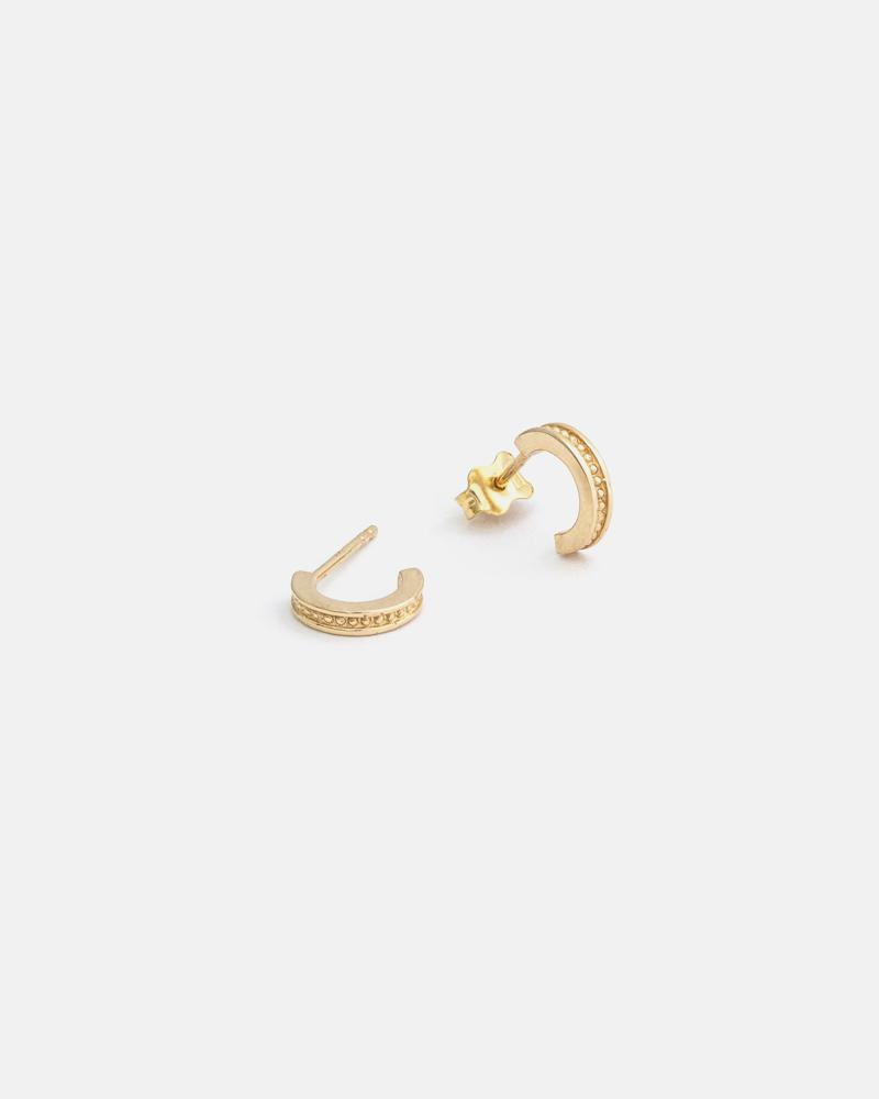 Abacus Hoops in Yellow Gold
