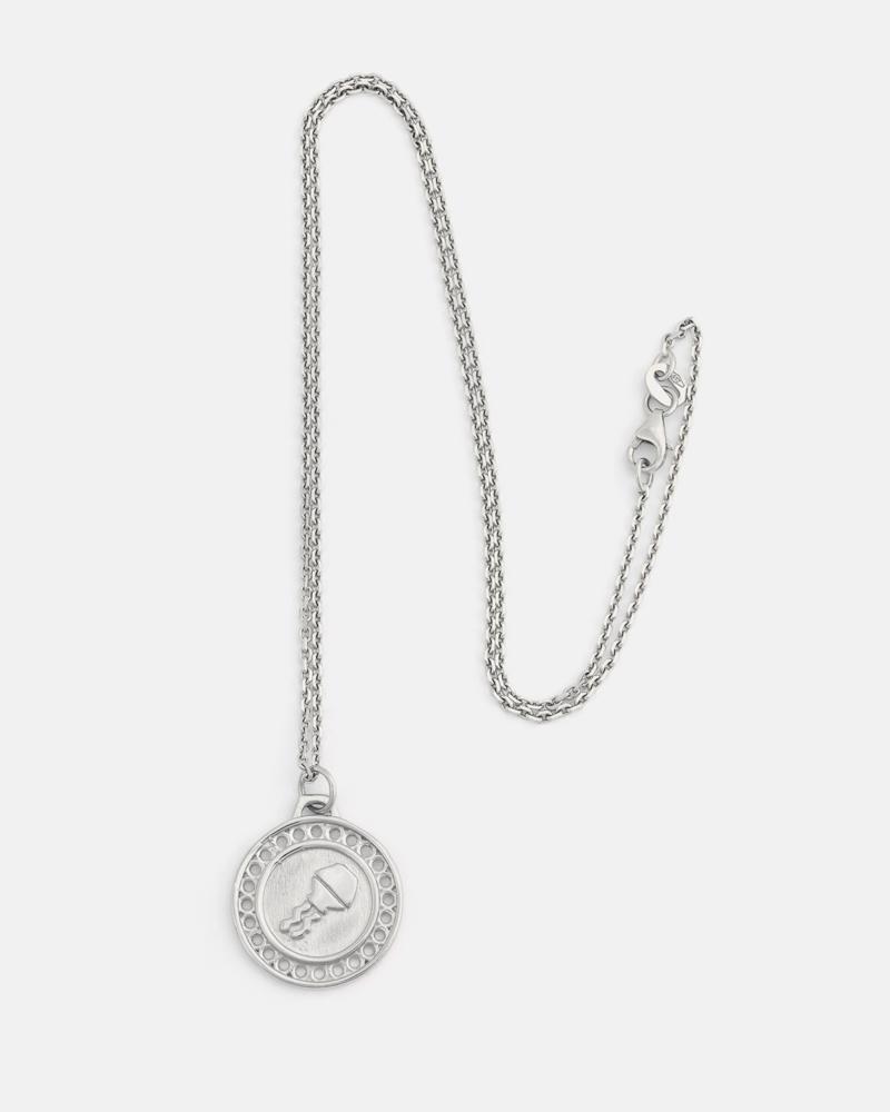Zodiac Aquarius Necklace in Silver