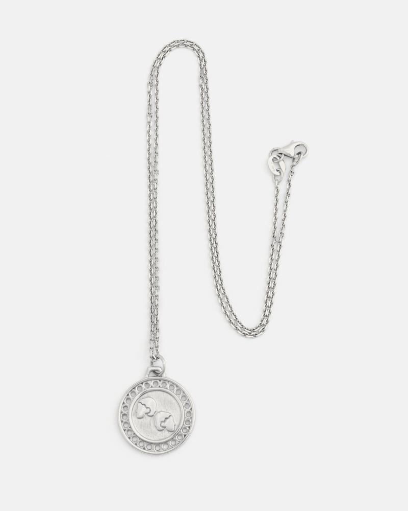 Zodiac Gemini Necklace in Silver