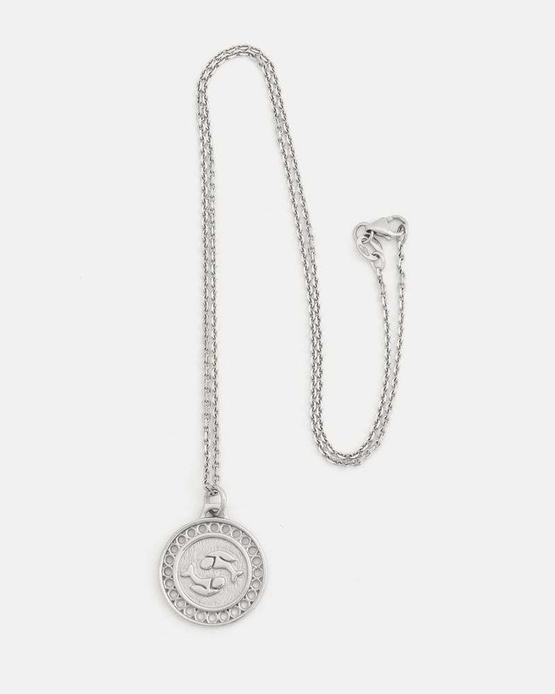 Zodiac Pisces Necklace in Silver