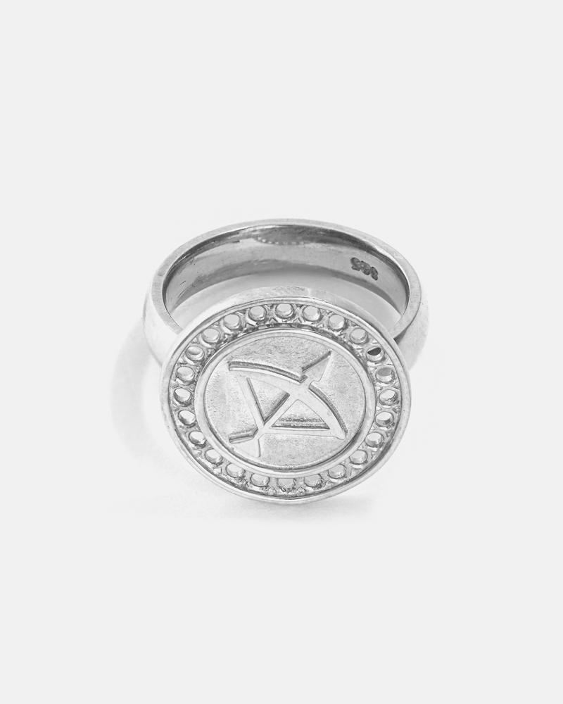 Zodiac Sagittarius Ring in Silver