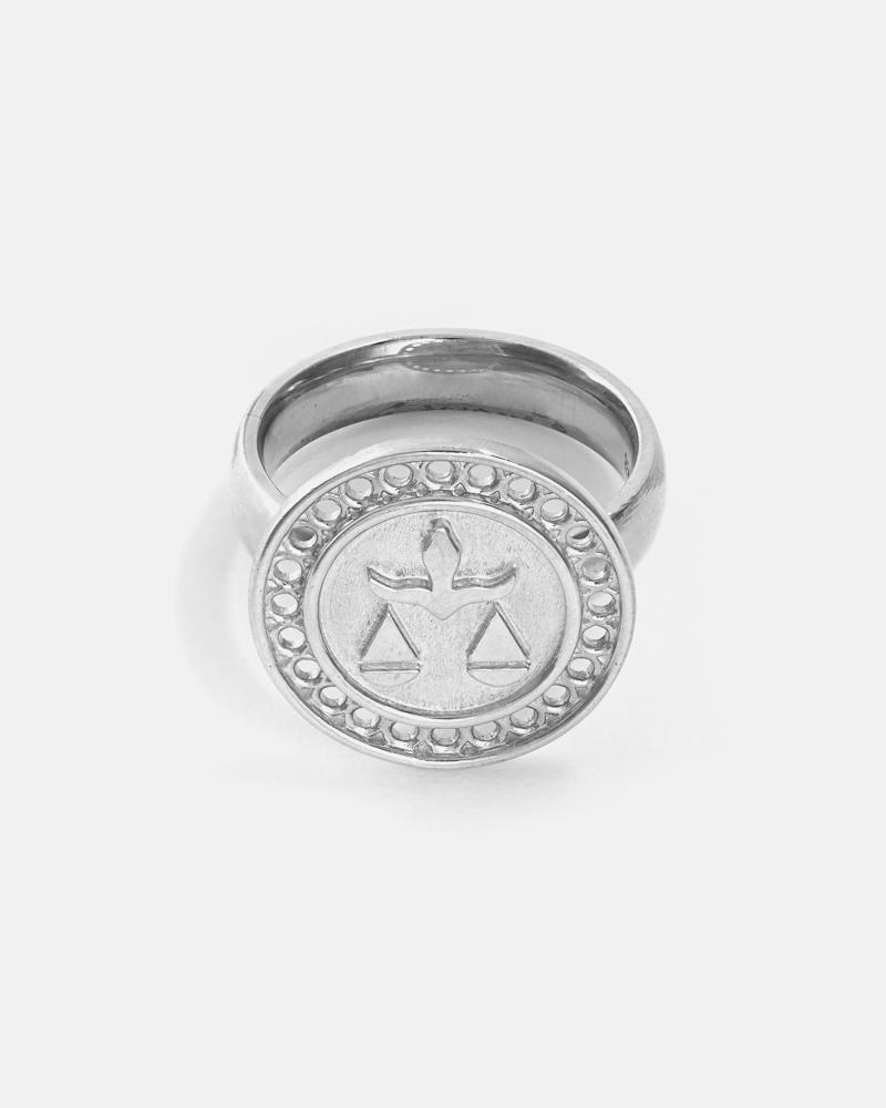 Zodiac Libra Ring in Silver