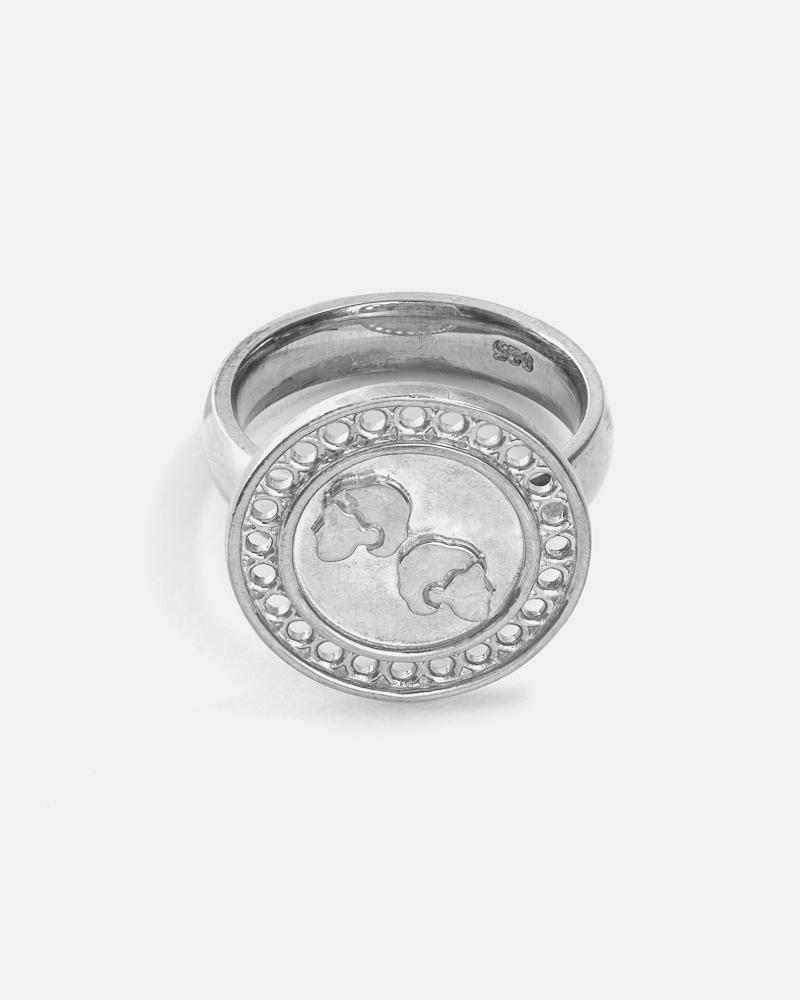 Zodiac Gemini Ring in Silver