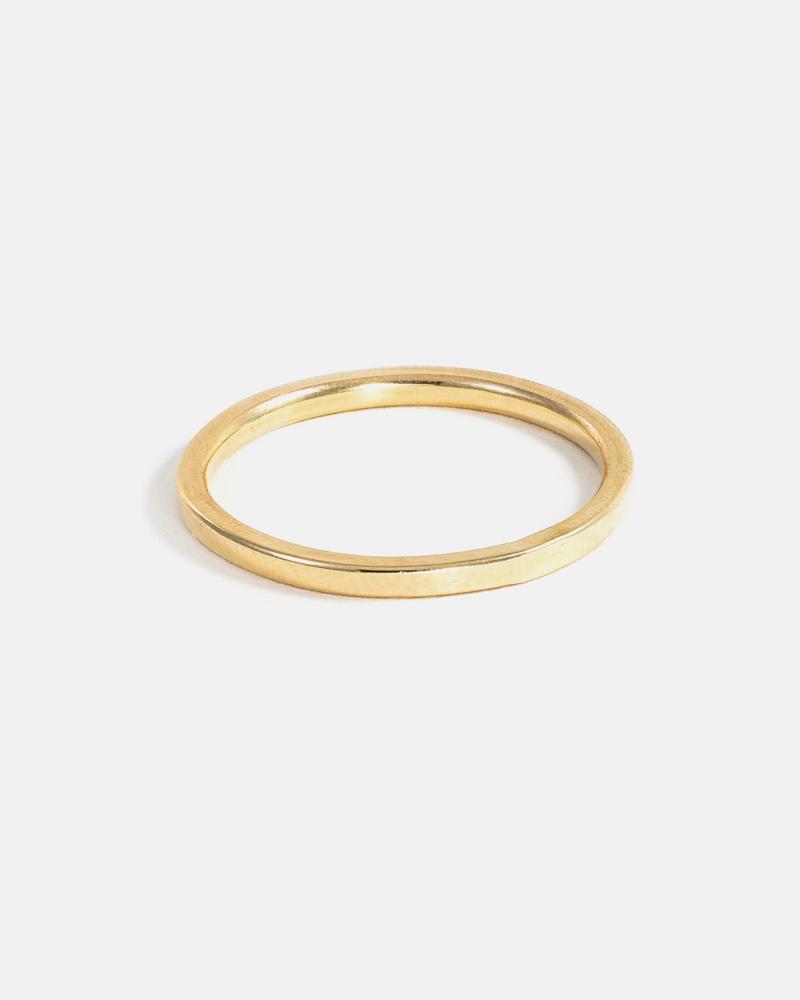 Fine Square Band Ring in 14k Gold 1.5mm