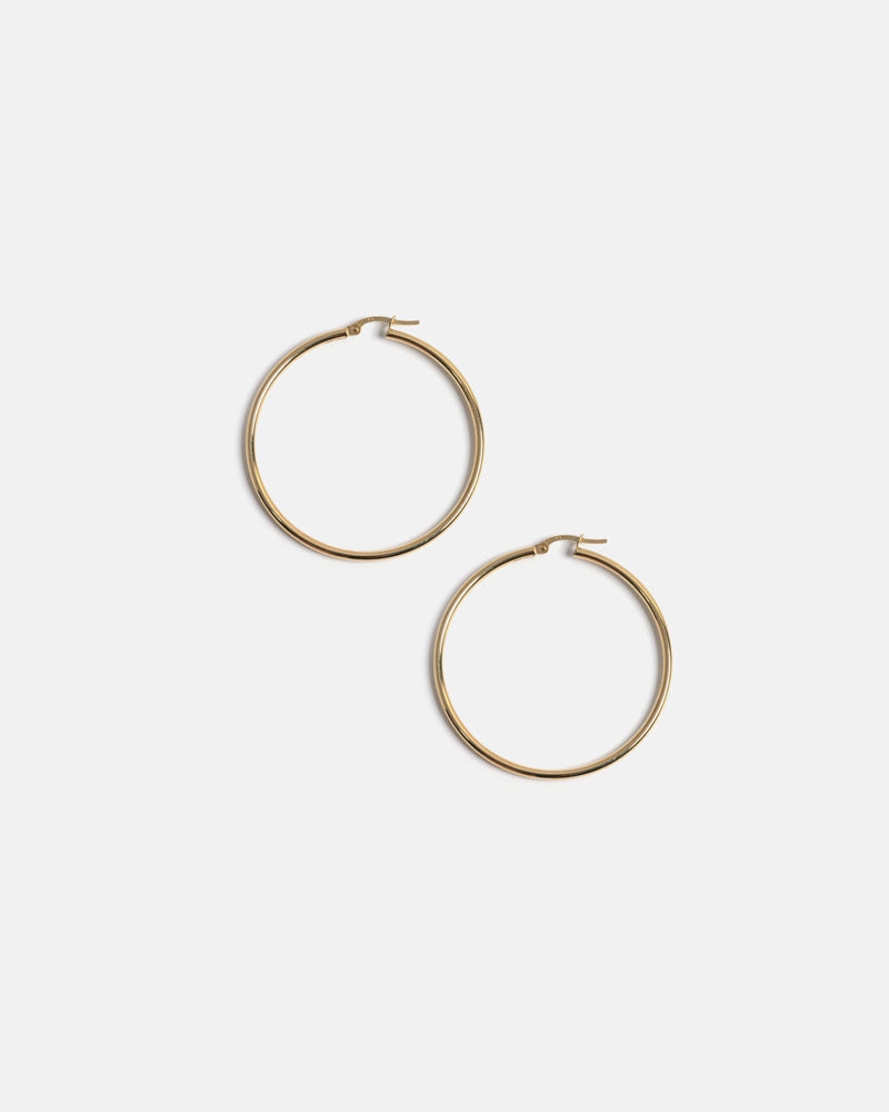 Large Hoops in Gold